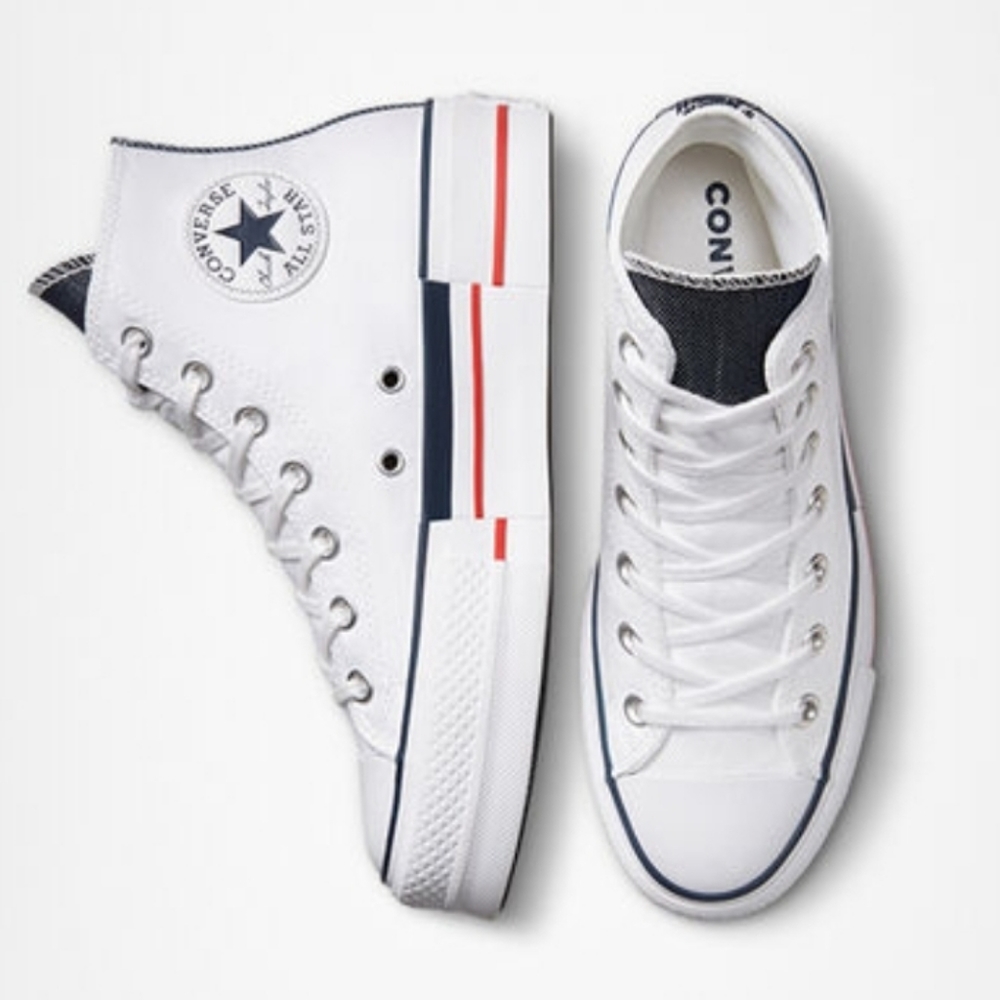 Converse Chuck Taylor All Star Lift Retro Denim Shoes Size 6 - Picture 7 of 12